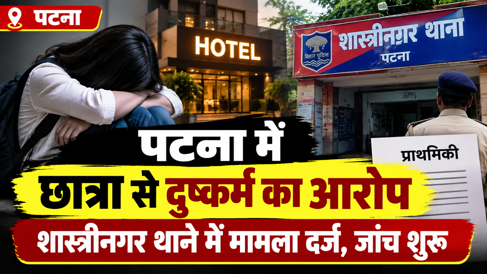 मॉल घुमाने के बहाने नाबालिग छात्रा के साथ किया दुष्कर्म